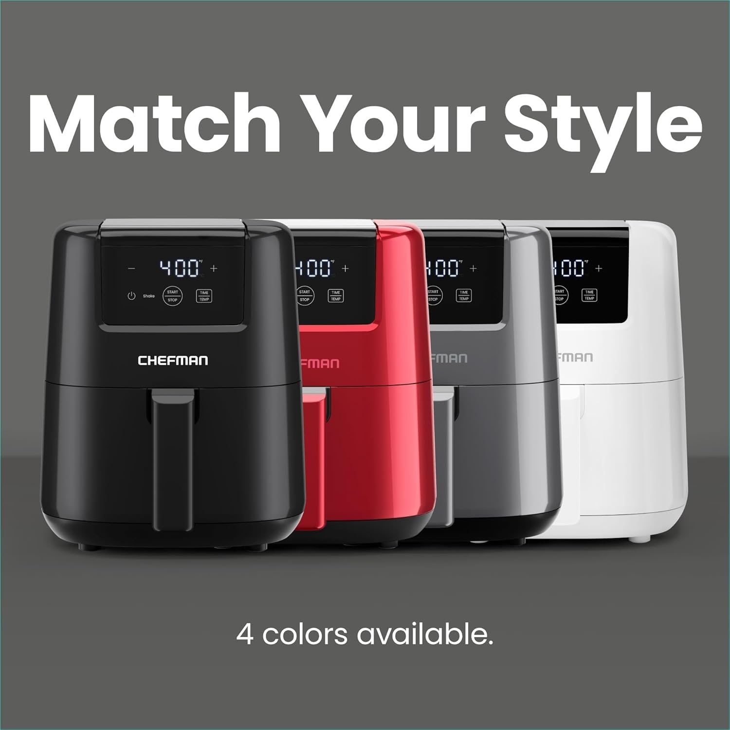 image:imageCHEFMAN 2 Qt Mini Air Fryer Digital SpaceSaving Compact Air Fryer with Nonstick and Dishwasher Safe Basket Quick amp Easy Meals in Minutes Features Digital Timer and Shake Reminder BlackGrey