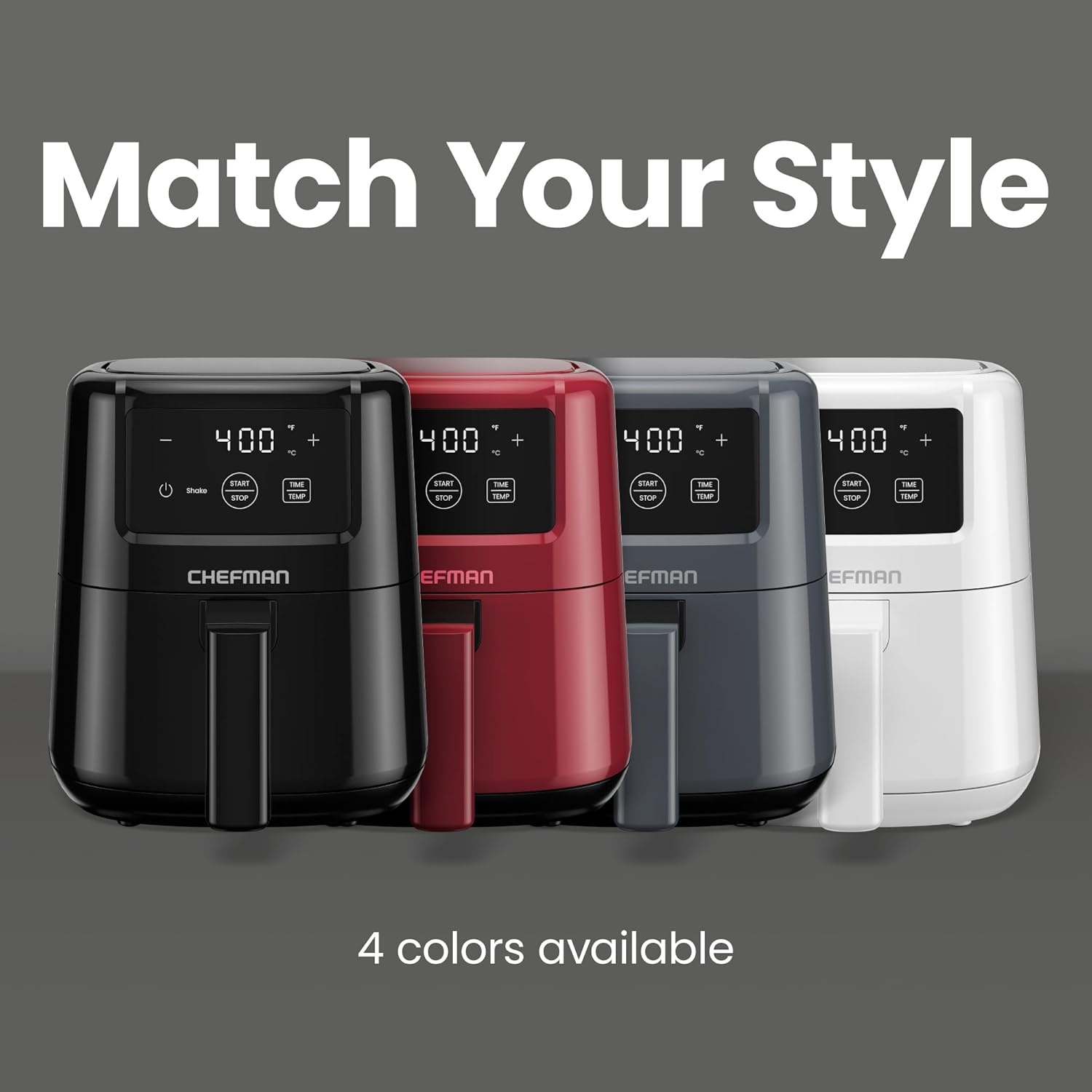 image:imageCHEFMAN 2 Qt Mini Air Fryer Digital SpaceSaving Compact Air Fryer with Nonstick and Dishwasher Safe Basket Quick amp Easy Meals in Minutes Features Digital Timer and Shake Reminder BlackBlack