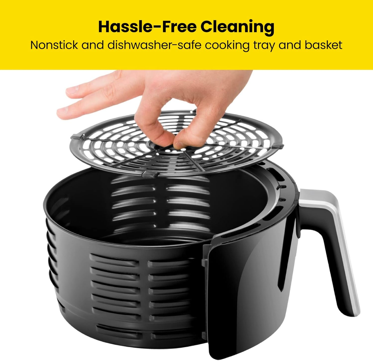 image:imageCHEFMAN 2 Qt Mini Air Fryer Digital SpaceSaving Compact Air Fryer with Nonstick and Dishwasher Safe Basket Quick amp Easy Meals in Minutes Features Digital Timer and Shake Reminder BlackSilver