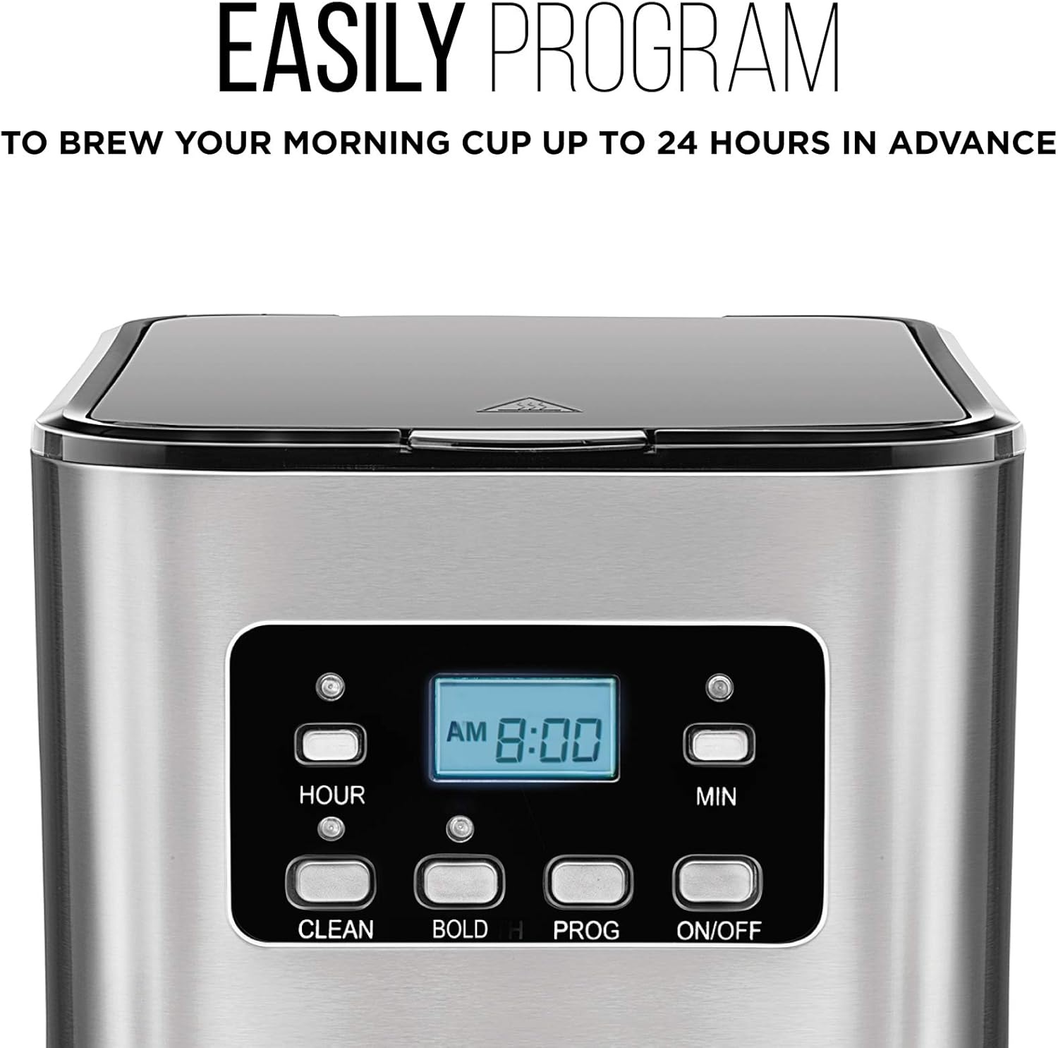 image:imageChefman Caffeinator Single Serve Coffee Maker Brew Kcups amp Grounds Drip Coffee Machine with Brew Strength Settings Iced Coffee Function 45 oz Removable Water ReservoirStainless Steel