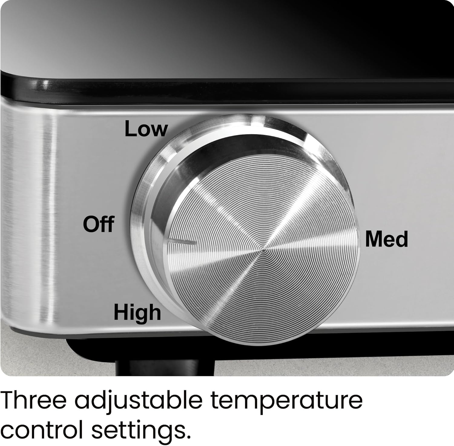 image:imageChefman Compact Glasstop Warming Tray with Adjustable Temperature Control Perfect for Buffets Restaurants Parties Events Home Dinners and Travel Mini 15x12 Inch Surface Keeps Food Hot BlackCompact 155 x 12