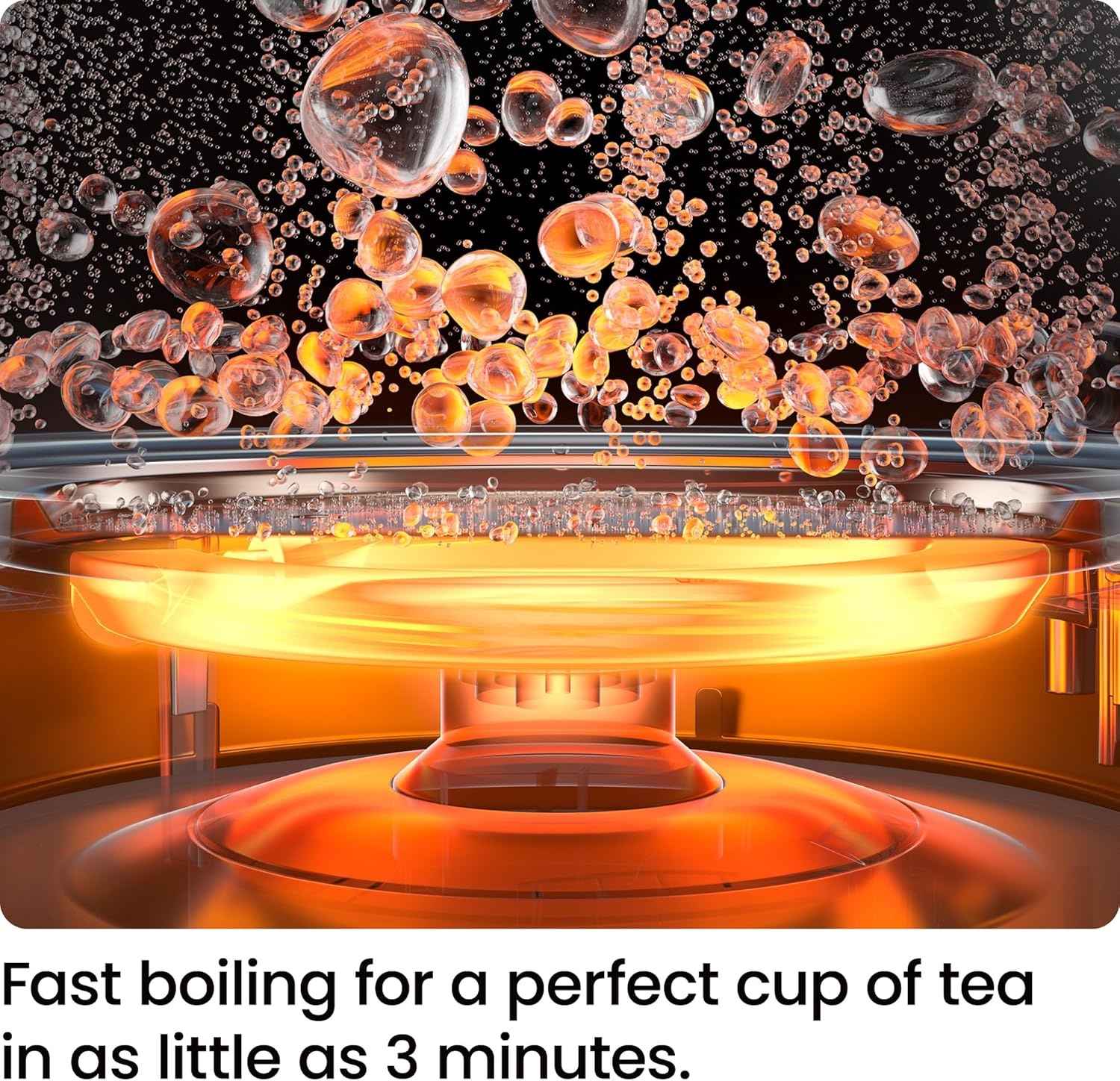 image:imageChefman Electric Kettle 18L 1500W Hot Water Boiler Removable Lid for Easy Cleaning Auto Shut Off BoilDry Protection Stainless Steel Filter BPA Free Borosilicate Glass Electric Tea KettleBlack
