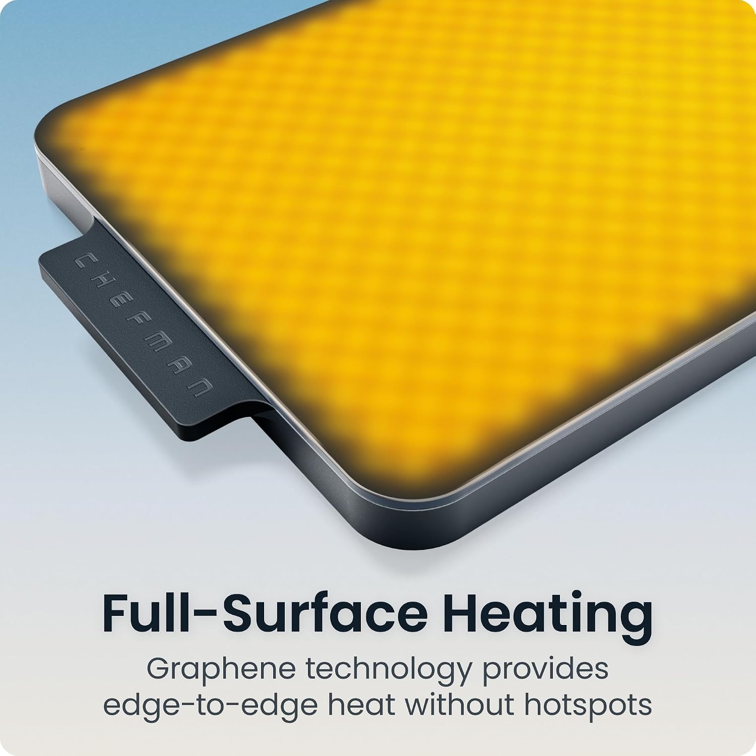 image:imageChefman Everything Warmer Electric Warming Tray 20 x 16 Modular Expanding Design Graphene FullSurface Heating Food Warming Mat for Parties Gatherings amp Daily Use Two Tempered Glass PanelsMidnight