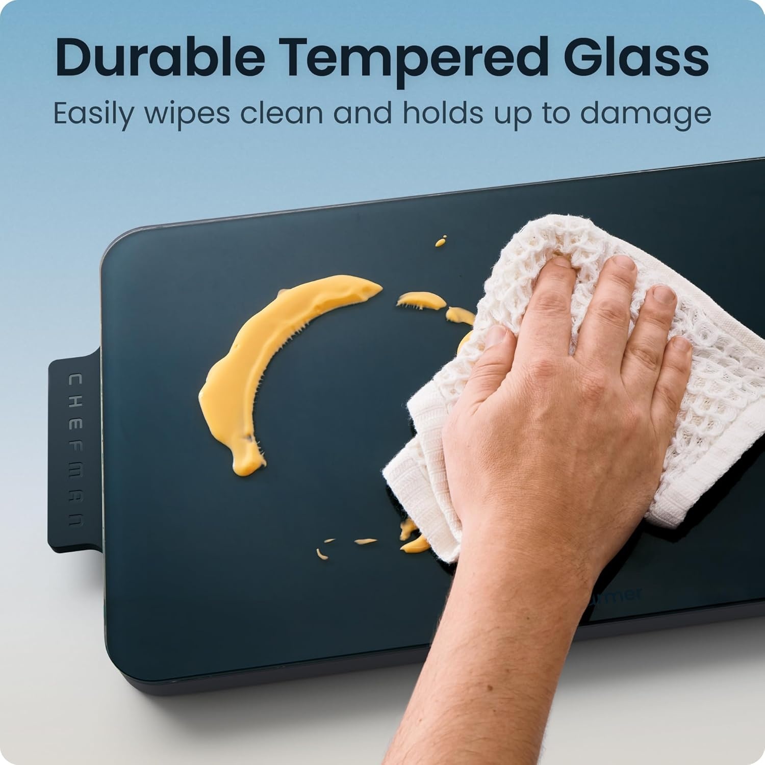 image:imageChefman Everything Warmer Electric Warming Tray 20 x 16 Modular Expanding Design Graphene FullSurface Heating Food Warming Mat for Parties Gatherings amp Daily Use Two Tempered Glass PanelsMidnight