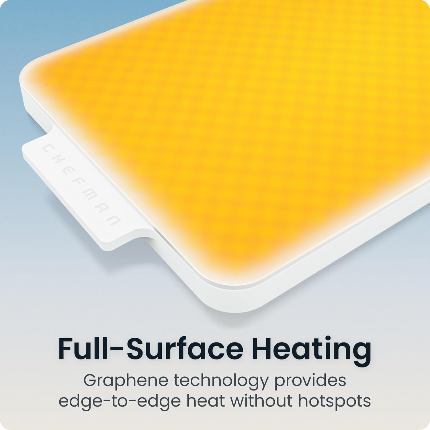 image:imageChefman Everything Warmer Electric Warming Tray 20 x 16 Modular Expanding Design Graphene FullSurface Heating Food Warming Mat for Parties Gatherings amp Daily Use Two Tempered Glass PanelsConcrete