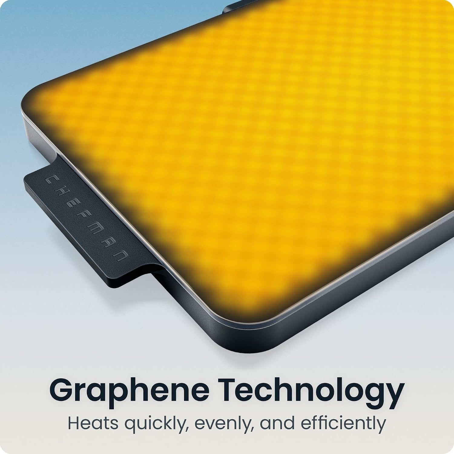 image:imageChefman Everything Warmer Electric Warming Tray 20 x 16 Modular Expanding Design Graphene FullSurface Heating Food Warming Mat for Parties Gatherings amp Daily Use Two Tempered Glass PanelsMidnight