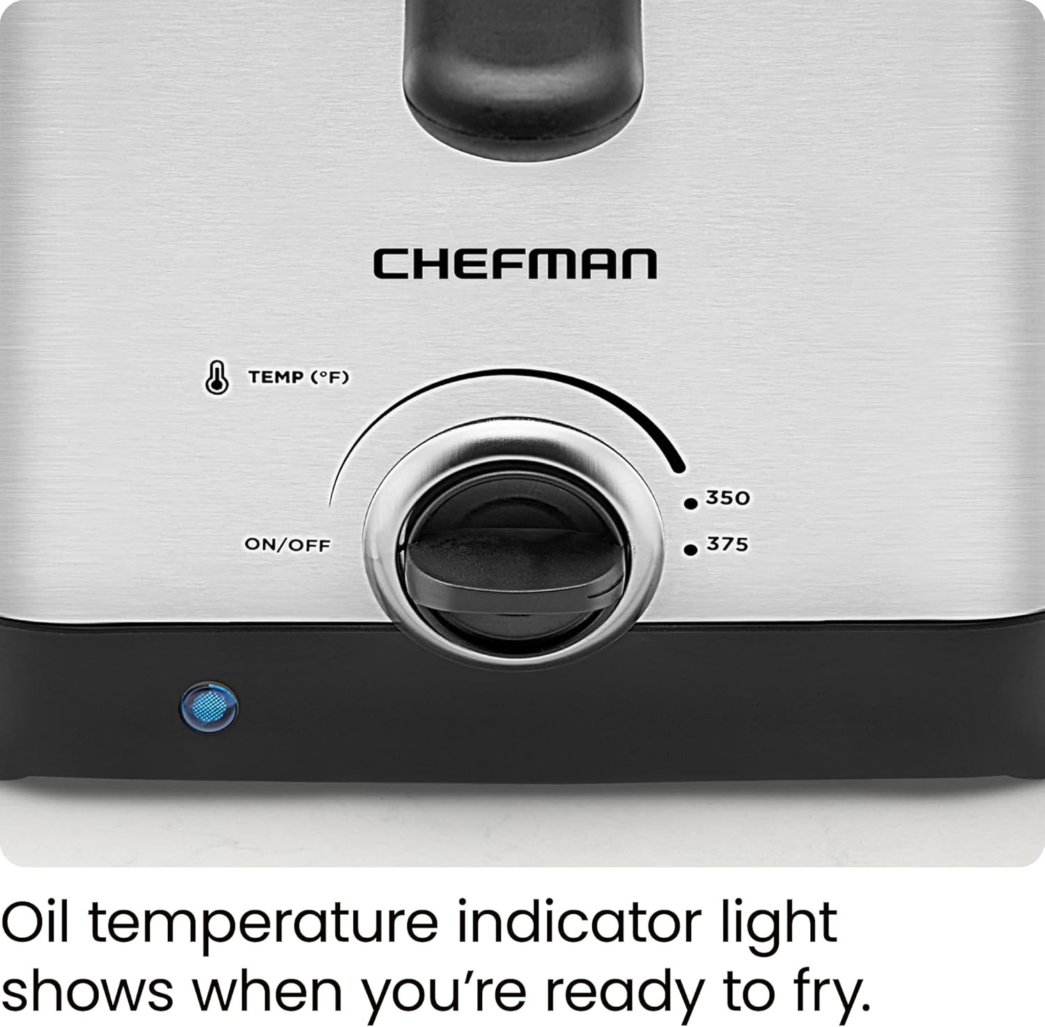 image:imageChefman Fry Guy The Most Compact amp Convenient To Deep Fry Comfort Food RestaurantStyle Basket With A 16Quart Capacity EasyView Window amp Adjustable Temp Control Stainless 15 Liter