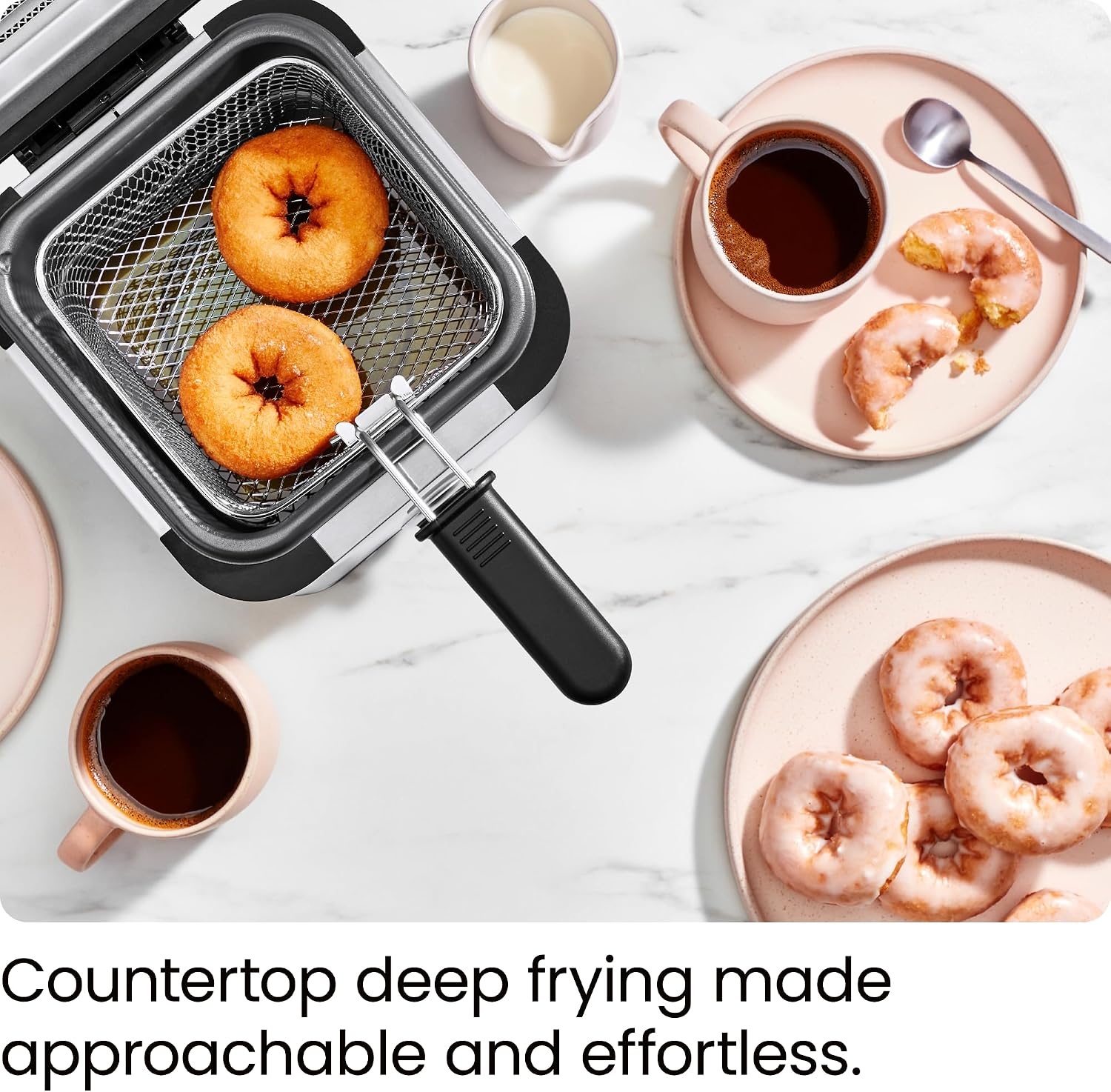 image:imageChefman Fry Guy The Most Compact amp Convenient To Deep Fry Comfort Food RestaurantStyle Basket With A 16Quart Capacity EasyView Window amp Adjustable Temp Control Stainless 15 Liter