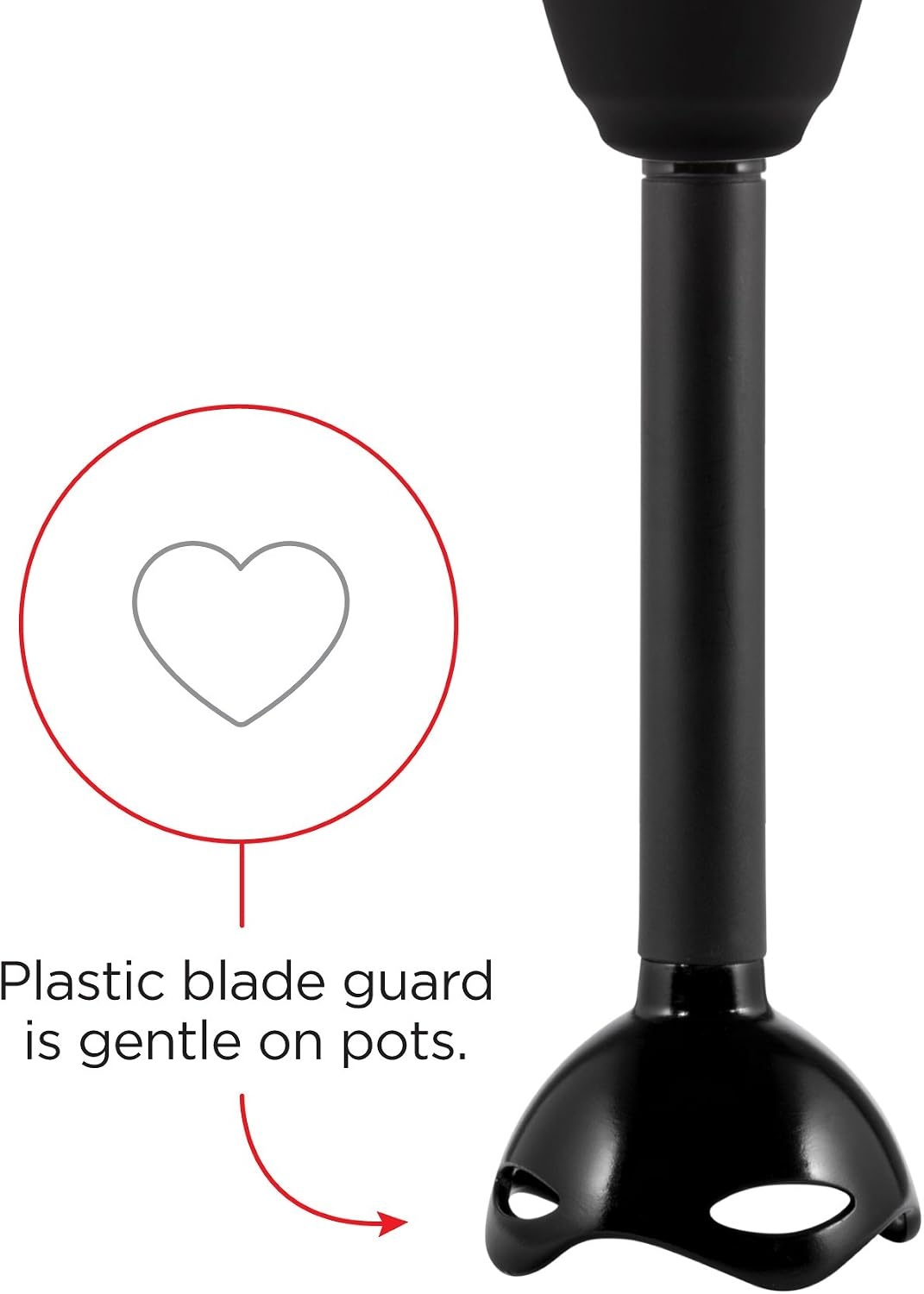 image:imageChefman Immersion Blender 300Watt Turbo 12 Speed Stick Hand Blender Powerful Ice Crushing Design Purees Smoothies Sauces amp Soups Detachable Heat Resistant Plastic Blade Guard Protects Pots Black