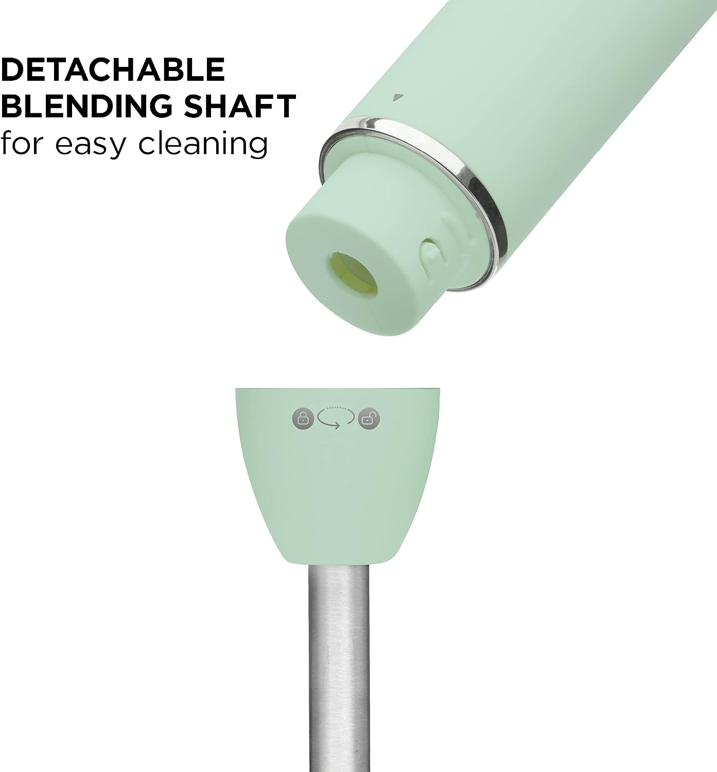 image:imageChefman Immersion Stick Hand Blender with Stainless Steel Blades Powerful Electric Ice Crushing 2Speed Control Handheld Food Mixer Purees Smoothies Shakes Sauces amp Soups GreySage