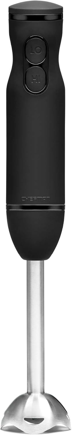 image:imageChefman Immersion Stick Hand Blender with Stainless Steel Blades Powerful Electric Ice Crushing 2Speed Control Handheld Food Mixer Purees Smoothies Shakes Sauces amp Soups TurquoiseBlack