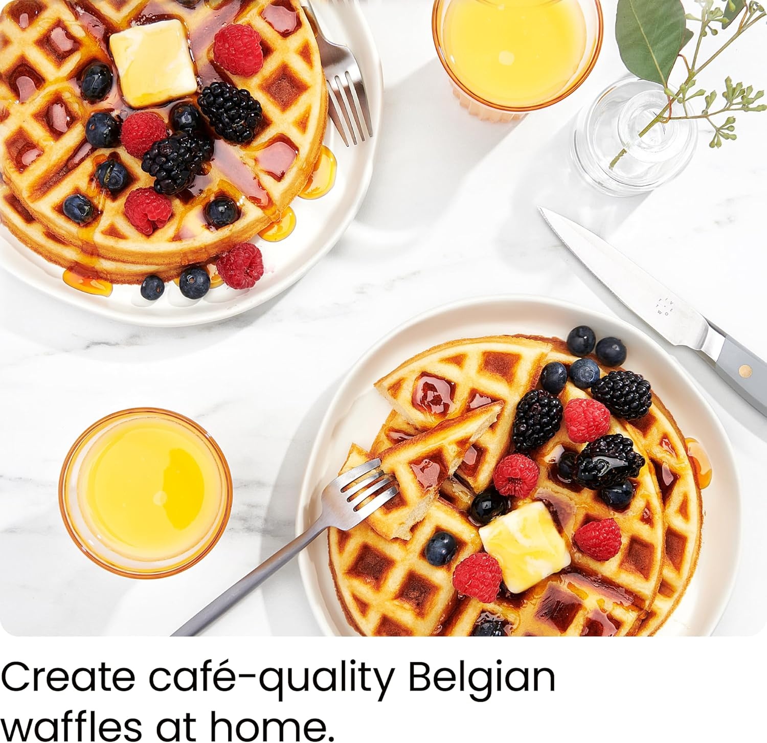 image:imageChefman Rotating Belgian Waffle Maker 180 Flip Iron w NonStick Plates Adjustable Timer Locking Lid amp Drip Plate Space Saving Storage MessFree Breakfast Stainless SteelBlack