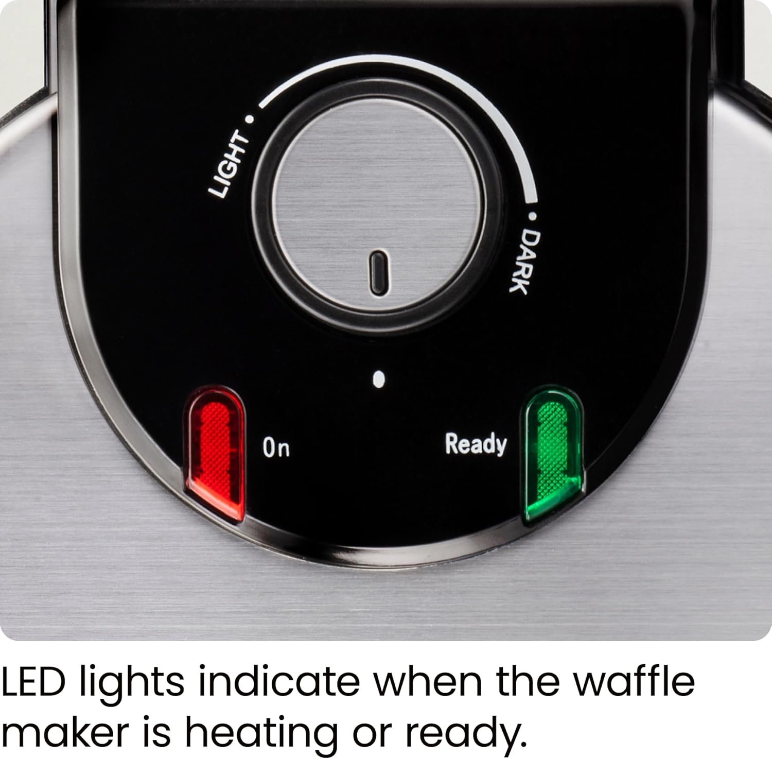 image:imageChefman Rotating Belgian Waffle Maker 180 Flip Iron w NonStick Plates Adjustable Timer Locking Lid amp Drip Plate Space Saving Storage MessFree Breakfast Stainless SteelBlack