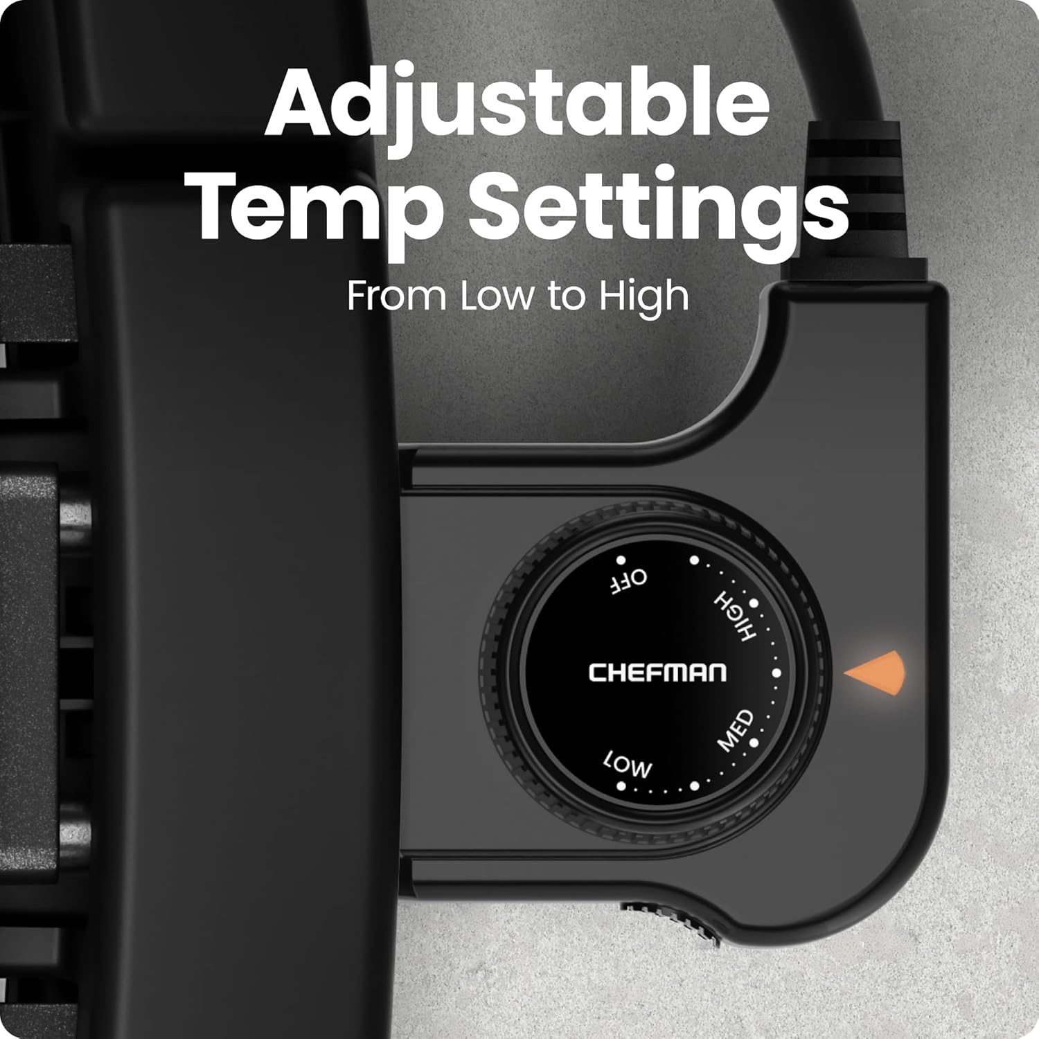 image:imageChefman Smokeless Indoor Electric Grill Extra Large Grilling Surface Nonstick Table Top Grill for Indoor Grilling and BBQ with Adjustable Temperature Control Drip Tray DishwasherSafe Parts