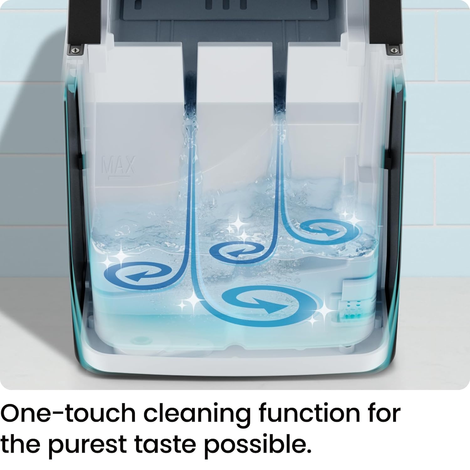 image:imageICEMAN DualSize Ice Maker Countertop Portable Ice Machine Large and Small Ice Machine Maker with Self Cleaning 9 Cubes in 7 Mins 22lbs24hrs for Home Kitchen Office Party Ice Scoop IncludedStainless