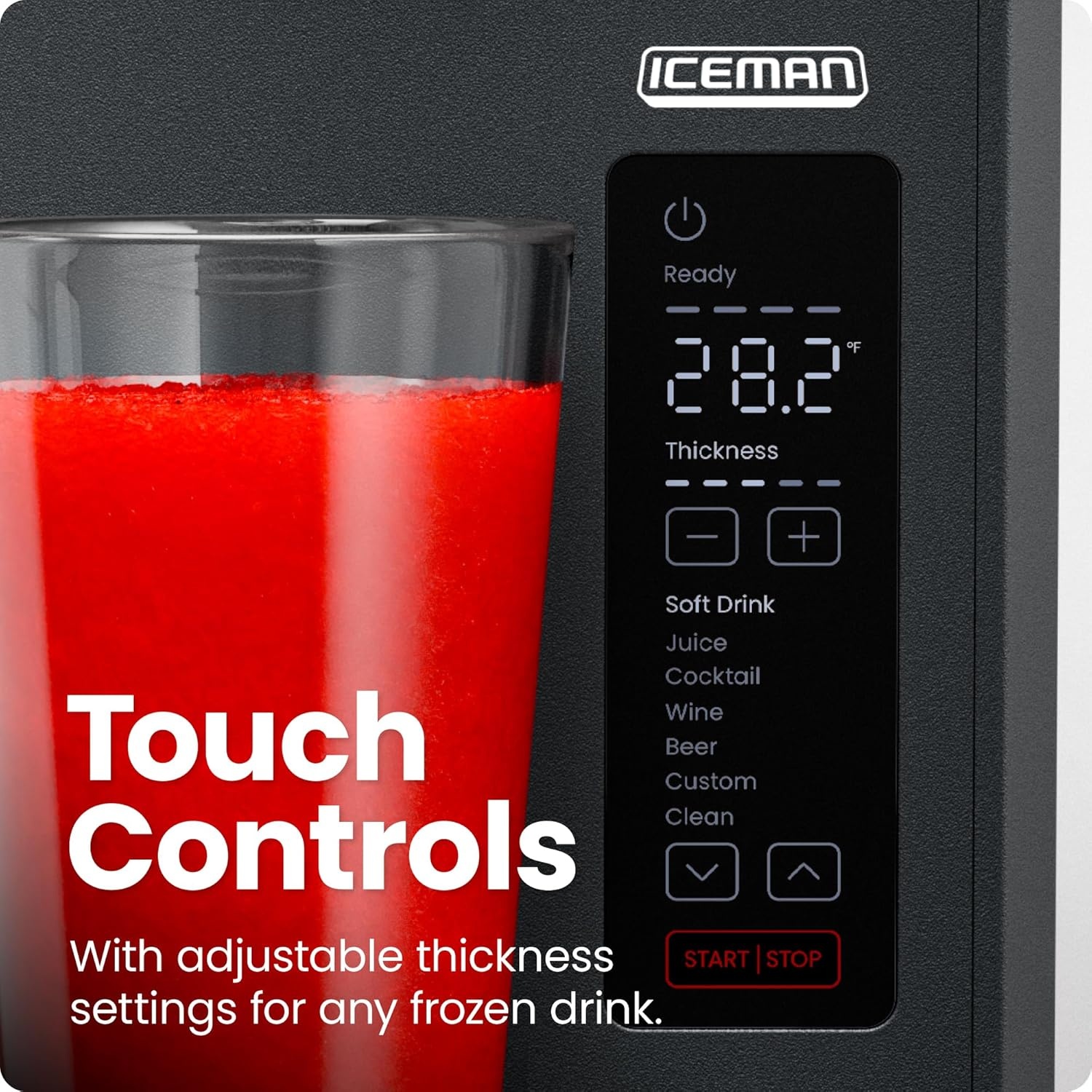 image:imageIceman by Chefman SlushEase 68oz Slushie Machine 48oz Liquid Capacity Frozen Drink Maker amp Slushy Machine with 5 Presets and LED Display Perfect for Frozen Margaritas Frappes Smoothies amp Shakes68 oz