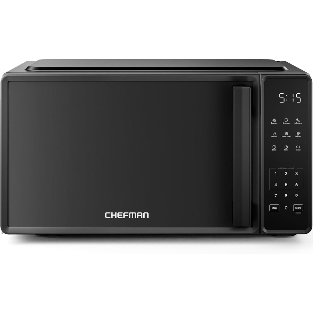 image:imageChefman Countertop Microwave Oven 07 Cu Ft 700 Watts with 10 Power Levels 6 Cooking Presets with OneTouch Express Cook Eco Mode Child Safety Lock amp Mute Button BlackBlack