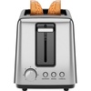image:imageChefman 2 Slice Toaster 7 Shade Settings Removable Crumb Tray Thick Bread and Bagel Toaster with Defrost and Cancel Buttons  BlackBasic  New