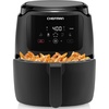 image:imageChefman Digital Air Fryer Large 5 Qt Family Size One Touch Digital Control Presets French Fries Chicken Meat Fish Nonstick DishwasherSafe Parts Automatic Shutoff Black5 Quart