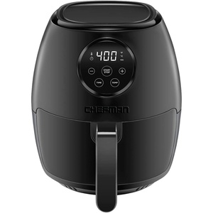 Chefman Air Fryer TurboFry 9-Qt, 6-in-1 High-Powered 450°F Cooking for Crispier French Fries, Chicken, and Onion Rings, XL Windowed Basket, Air Fry, Bake, Broil, Reheat, Dehydrate, Defrost – Black(3.6 Quart)