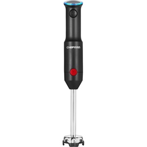 Chefman Cordless Portable Immersion Blender with One-Touch Speed Control – Quick Mix for Shakes, Smoothies, Soups, Dips, Sauces – Black – Stainless Steel Blades – BPA-Free – Dishwasher Safe