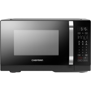 Chefman Countertop Microwave Oven 0.9 Cu. Ft. Digital Stainless Steel Microwave 900 Watt with 6 Presets, Eco Mode, Mute Option, Memory Function, Child Safety Lock, Kitchen, Home, Dorm Essentials(0.8 Cu. Ft – MicroCrisp)