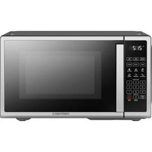 Chefman Countertop Microwave Oven 0.9 Cu. Ft. Digital Stainless Steel Microwave 900 Watt with 6 Presets, Eco Mode, Mute Option, Memory Function, Child Safety Lock, Kitchen, Home, Dorm Essentials(0.9 Cu. Ft)