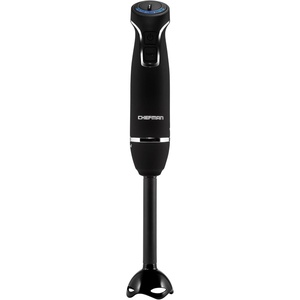 Chefman Immersion Blender 300-Watt Turbo 12 Speed Stick Hand Blender, Powerful Ice Crushing Design Purees Smoothies, Sauces & Soups, Detachable Heat Resistant Plastic Blade Guard Protects Pots, Black