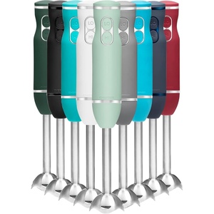 Chefman Immersion Stick Hand Blender with Stainless Steel Blades, Powerful Electric Ice Crushing 2-Speed Control Handheld Food Mixer, Purees, Smoothies, Shakes, Sauces & Soups, Turquoise(Sage)