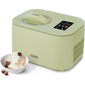 Iceman by Chefman Trio Ice Cream Maker | No Pre-Freezing with Built-In Compressor | for Ice Cream, Froyo, Sorbet, Sherbet, Italian Ice, Frozen Yogurt & More | (2) 20oz Containers & Lids(Pistachio)