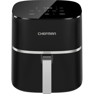 Chefman TurboX 4-in-1 Air Fryer, 5-Quart Airfryer for Extra Crispy Chicken, Fries, Wings, and More, Air Fry, Bake, Reheat, and Frozen Functions, Digital Touch Controls, Dishwasher Safe